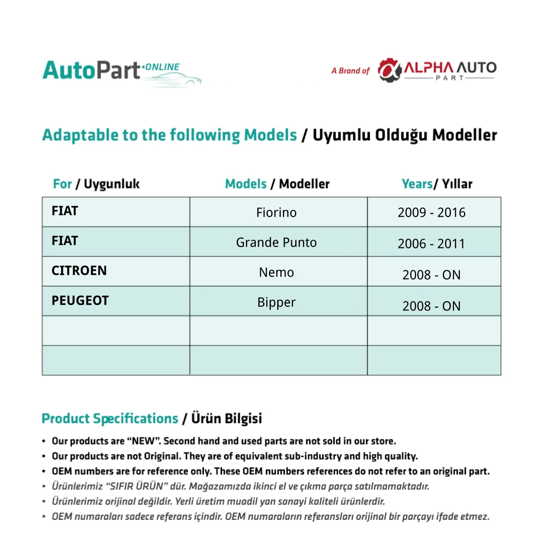 Voorruit Jack Plastic Voor Citroen Nemo-Links