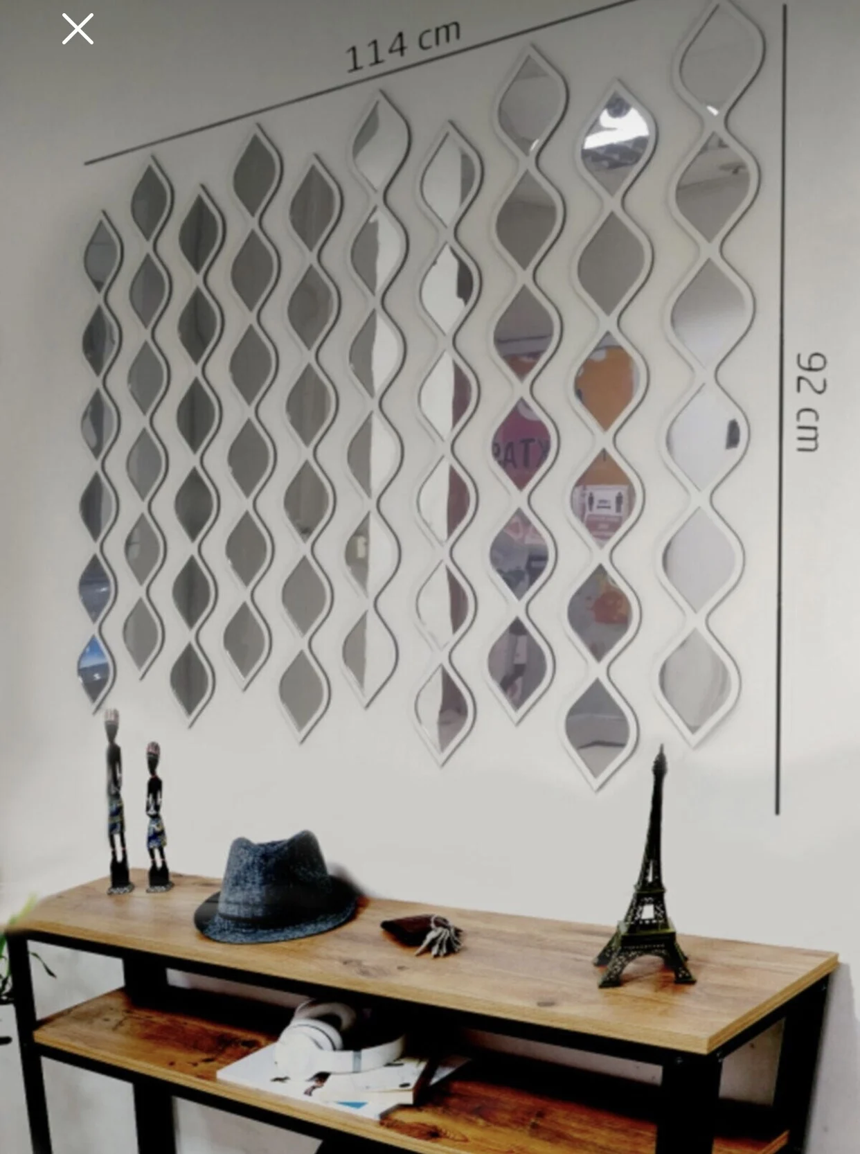 

White Water Drop Decorative Mirror