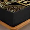 Luxurious European Style 3PC Sheet & Pillowcase Set - 100% Polyester Breathable Fabric, All-Season, Machine Washable, Digital 4