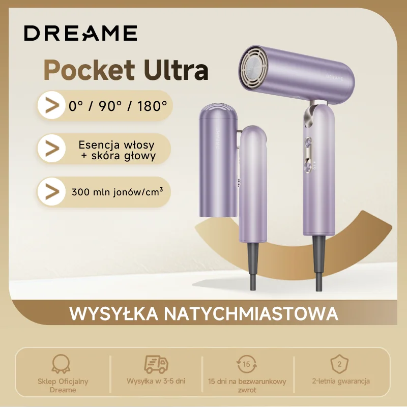 Suszarka do włosów Dreame Pocket Ultra z Polski za $99.27 / ~369zł