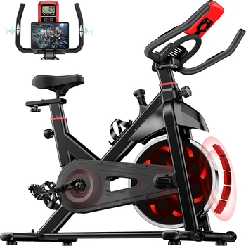 Cyclette Spinning Bike Indoor 6kg volano silenzioso resistenza magnetica e sensore di impulsi ergometro bicicletta 150kg capacità di carico