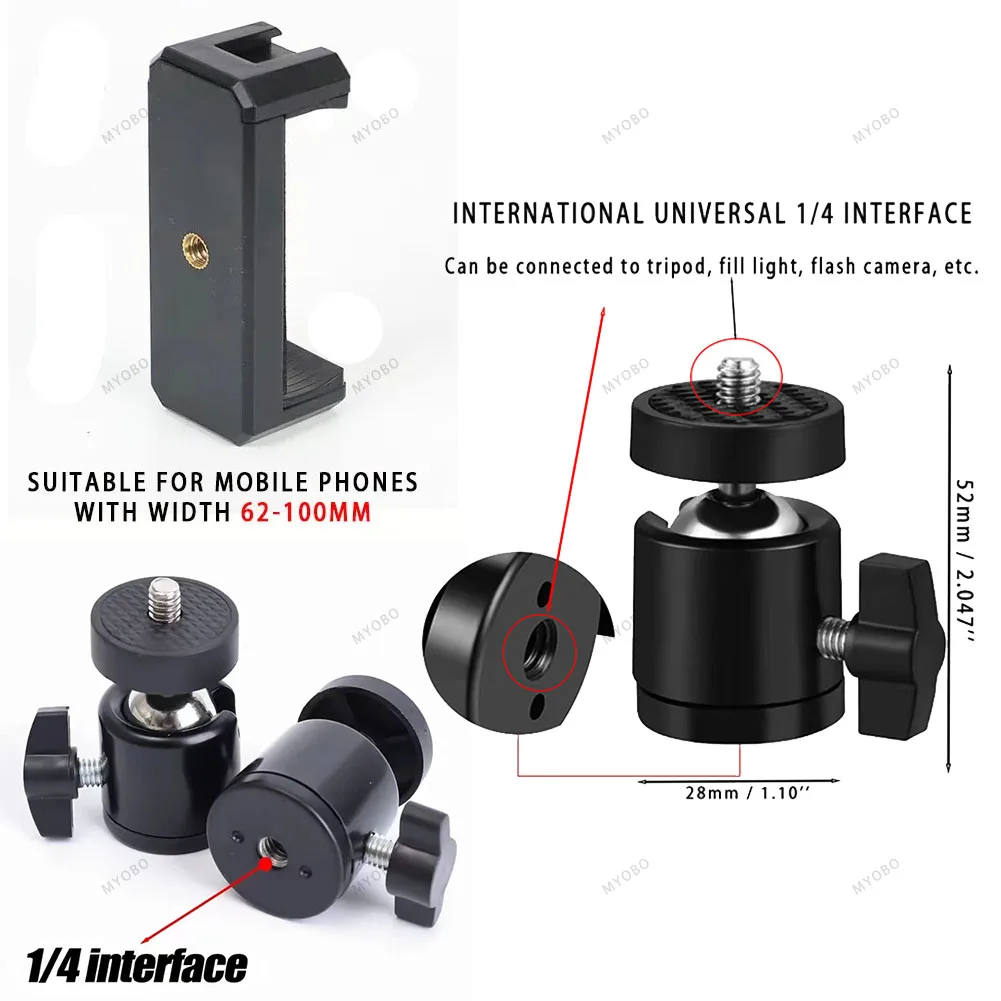 Flashlight Bracket Video Light Hot Shoe 1/4 Tripod Mount Adapter For Smart Phone DSLR DV Cameras