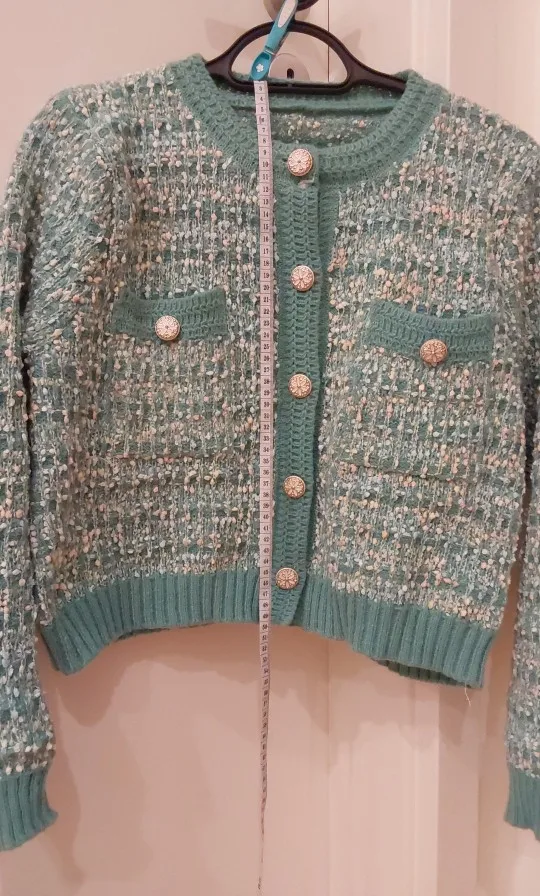 Korean Style Button Up Loose Sweater 2025 photo review