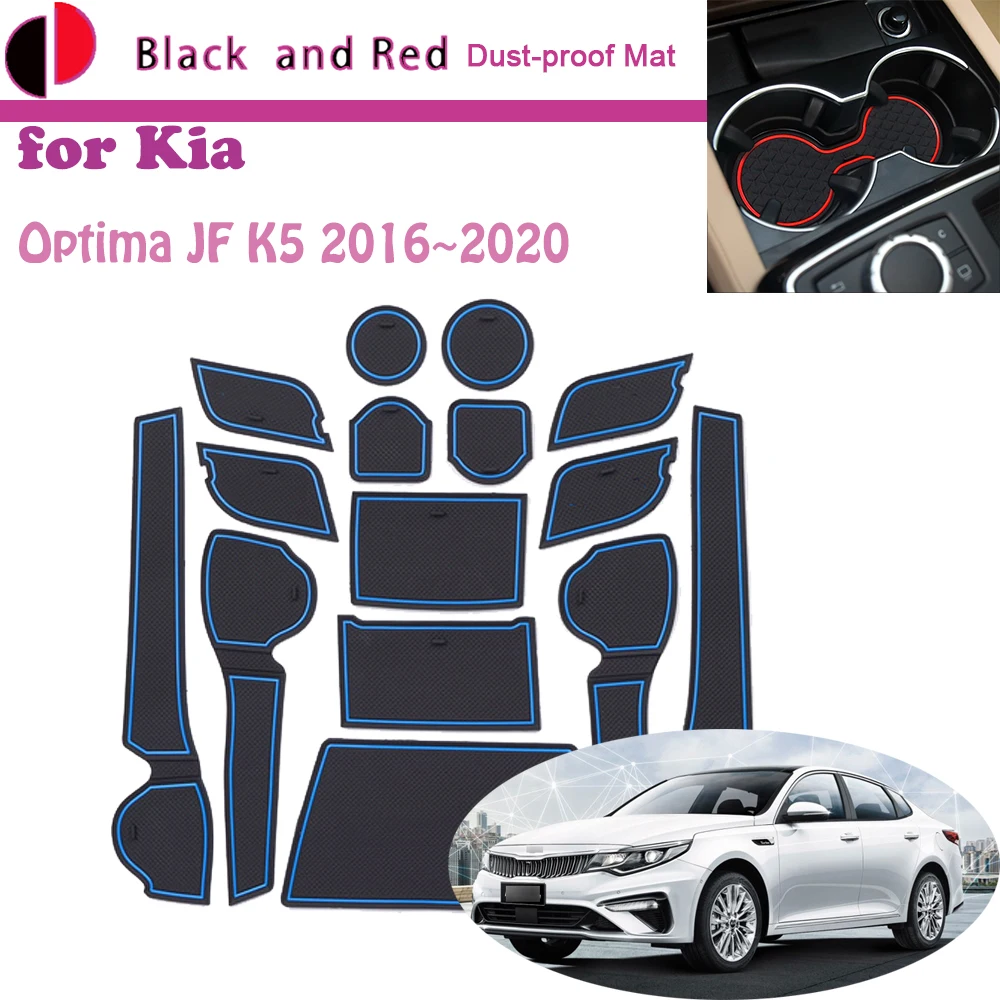 Rubber Door Groove Mat for Kia Optima JF K5 2016~2020 2017 2018 Cushion  Gate Storage Slot Coaster Dust-proof Car Sticke Rug Auto - AliExpress