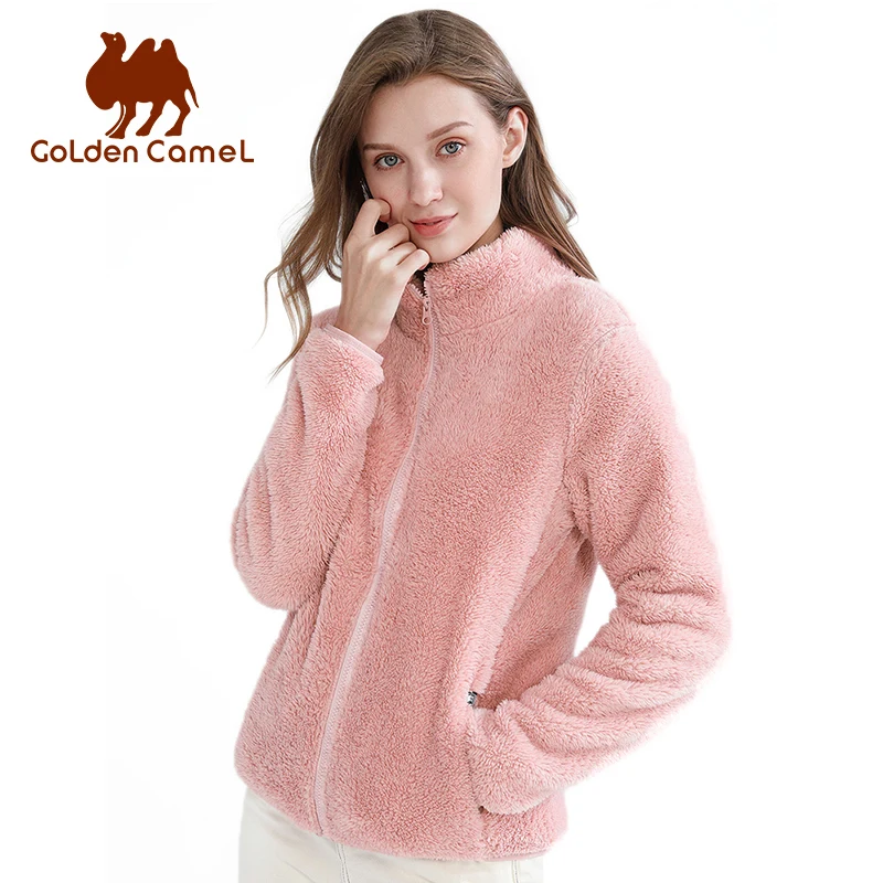 Women Fleece Jackets Sweatshirts Winter Coats Camping Hiking Jacket Outdoor Windproof Thermal Warm Female Clothes GOLDEN CAMEL