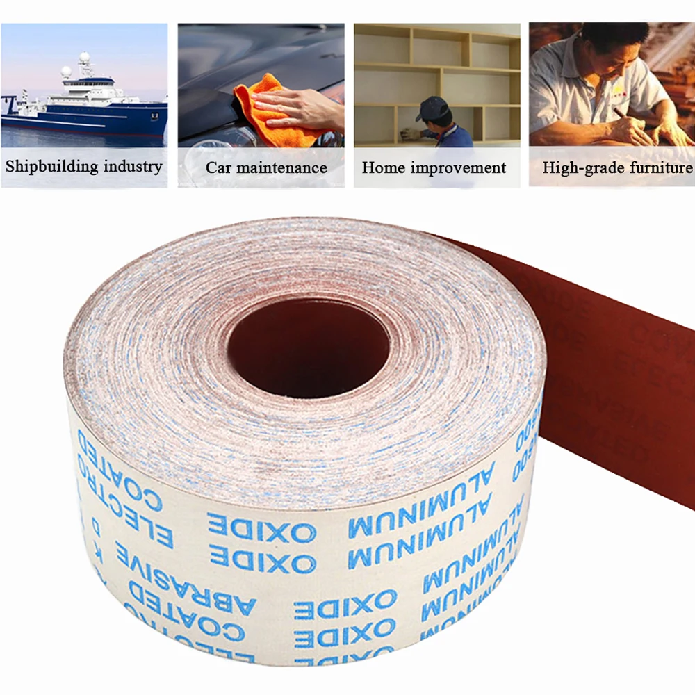 4.5 Inch 115mm Emery Cloth Roll 60-600 Grit Sandpaper Rolls Sand Paper Sanding Sheet For Wood Metal Furniture Polishing Grinding