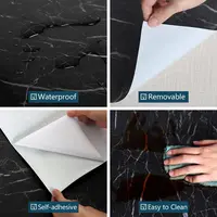 60cm kitchen oil-proof sticker marble self-adhesive wallpaper heat-resistant and waterproof wall decoration 5