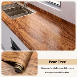 Elegant Wood Grain Self - Adhesive Protective Film - 40cmX20m (Pear tree)