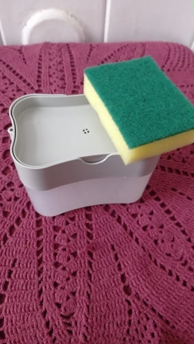 Liquid Soap Dispenser & Sponge Holder photo review