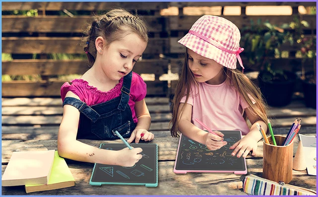 Tableta De Escritura LCD Para Niños 8.5/12 Pulgadas | Pizarra Digital Sin Tiza, Ideal Para Dibujar Y Aprender
