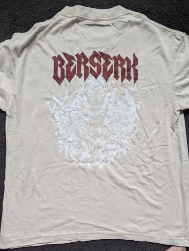 Official Anime Berserk T-Shirt – Guts & The Black Swordsman | Premium Cotton Tee for Fans of Dark Fantasy