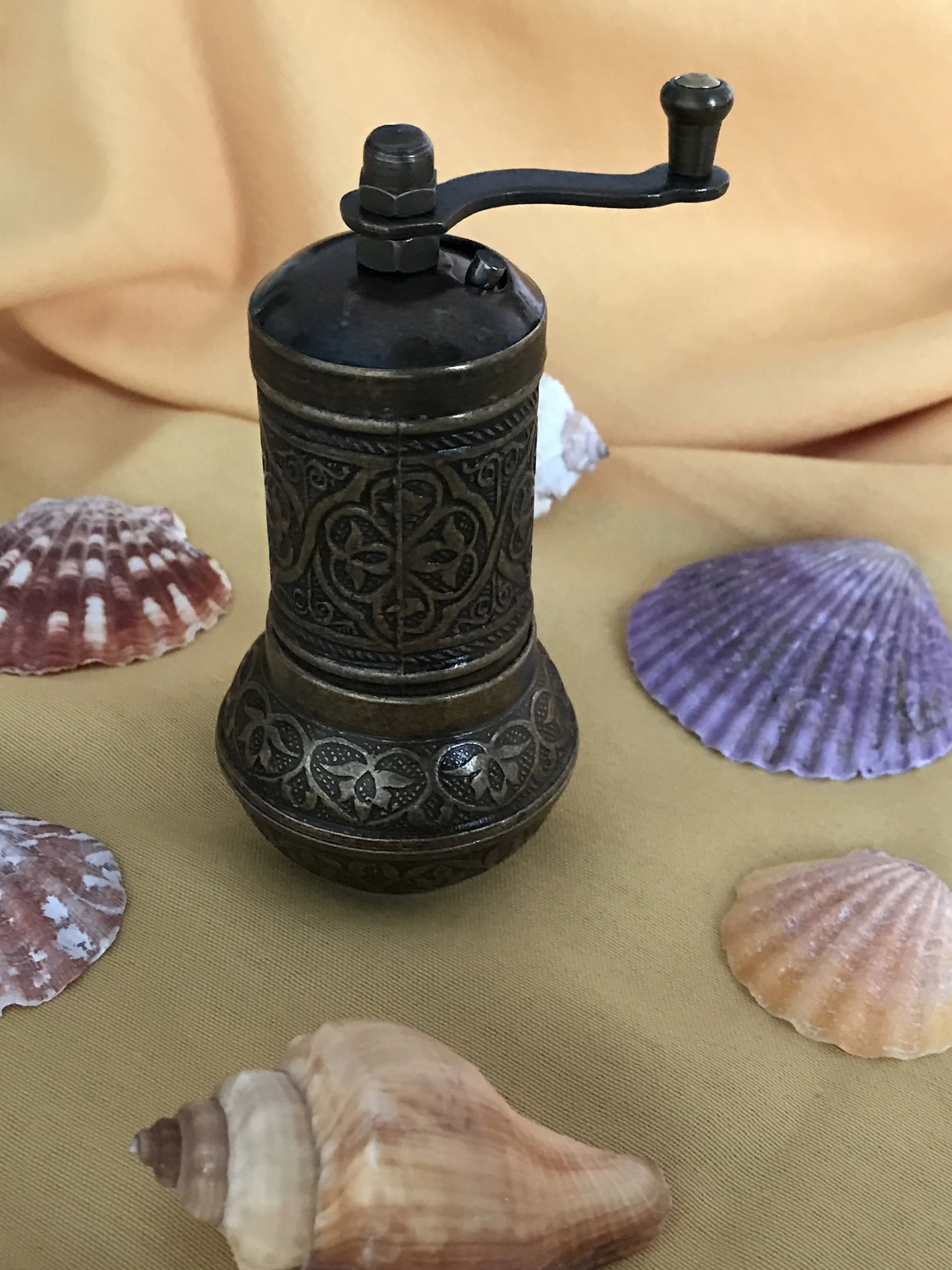 A9fac4737e3d24f229958819a6e887ae7E Handmade Antique Salt Coffee Spice Grinder Antique Coffee Mill, Qualified Refillable Turkish Style Mill, Adjustable Mill, Manual