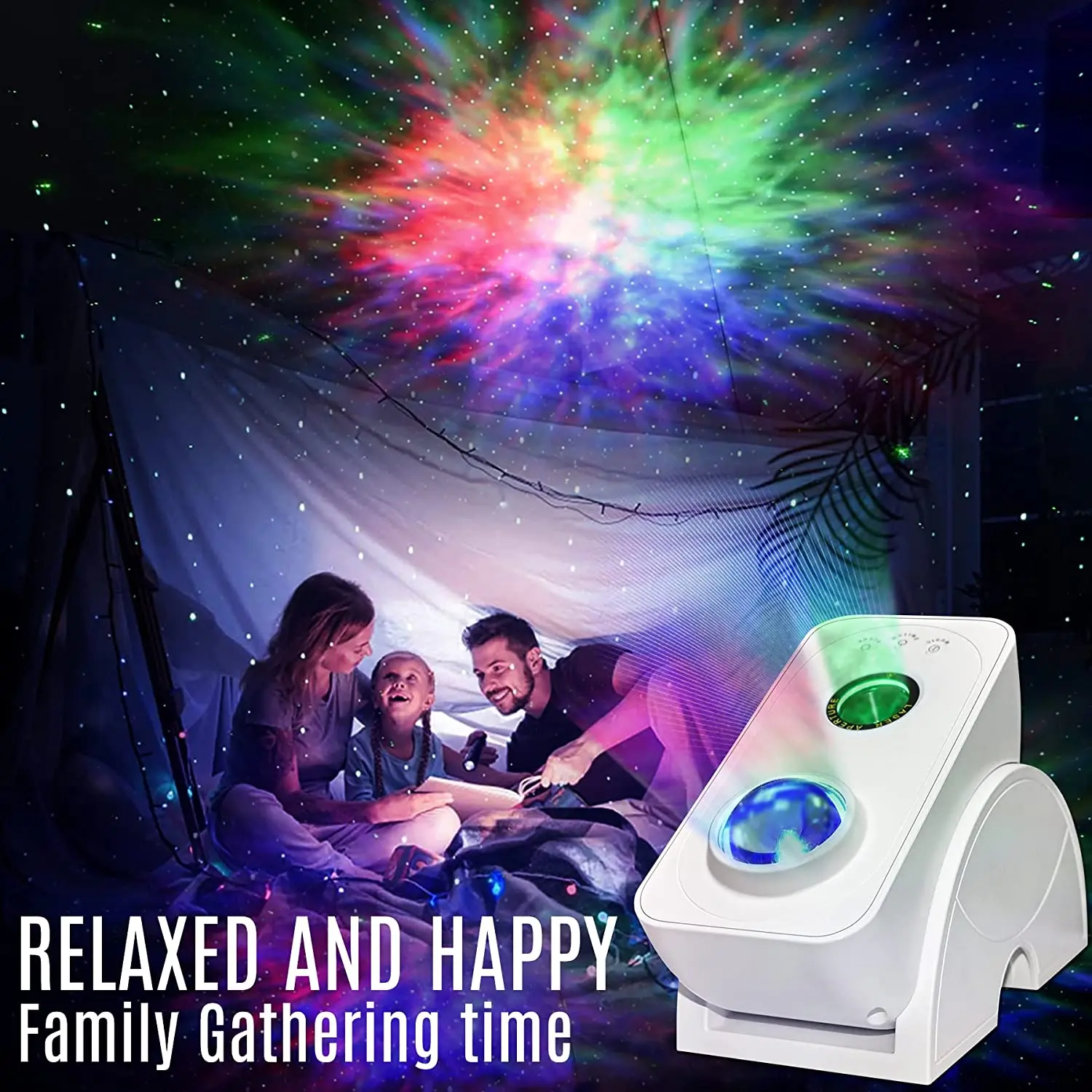 Galaxy Projector, Star Projector 3 in 1 Night Light Projector w/LED Cloud  with B