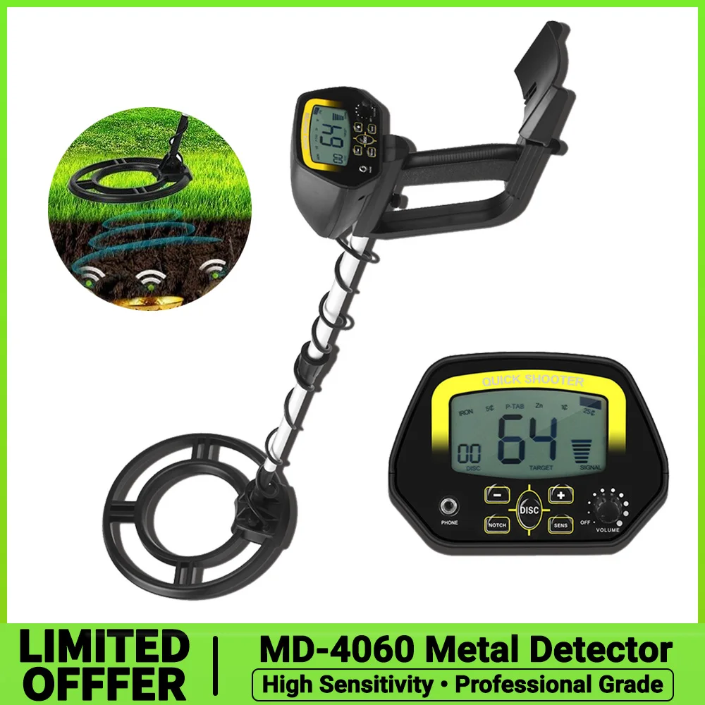 MD-4060 High Sensitivity Metal Detector Professional Underground Gold Detectors Pinpointer Detecting Jewelry Treasure Hunter metal detector