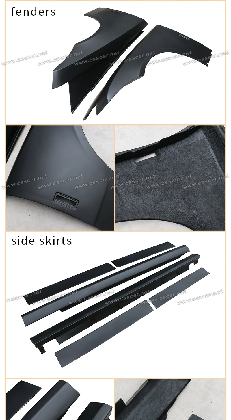 FRP Material Modification Body Kit Car Front Rear Bumper Guard Side Skirt For Rolls Royce Ghost Old Upgrade New 4th Versions