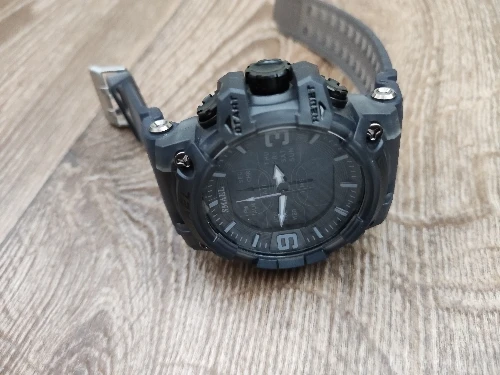 Relógios militares masculinos, relógio esportivo à prova d'água, despertador, tempo duplo, relógios de pulso digitais 8049b, relógios militares photo review