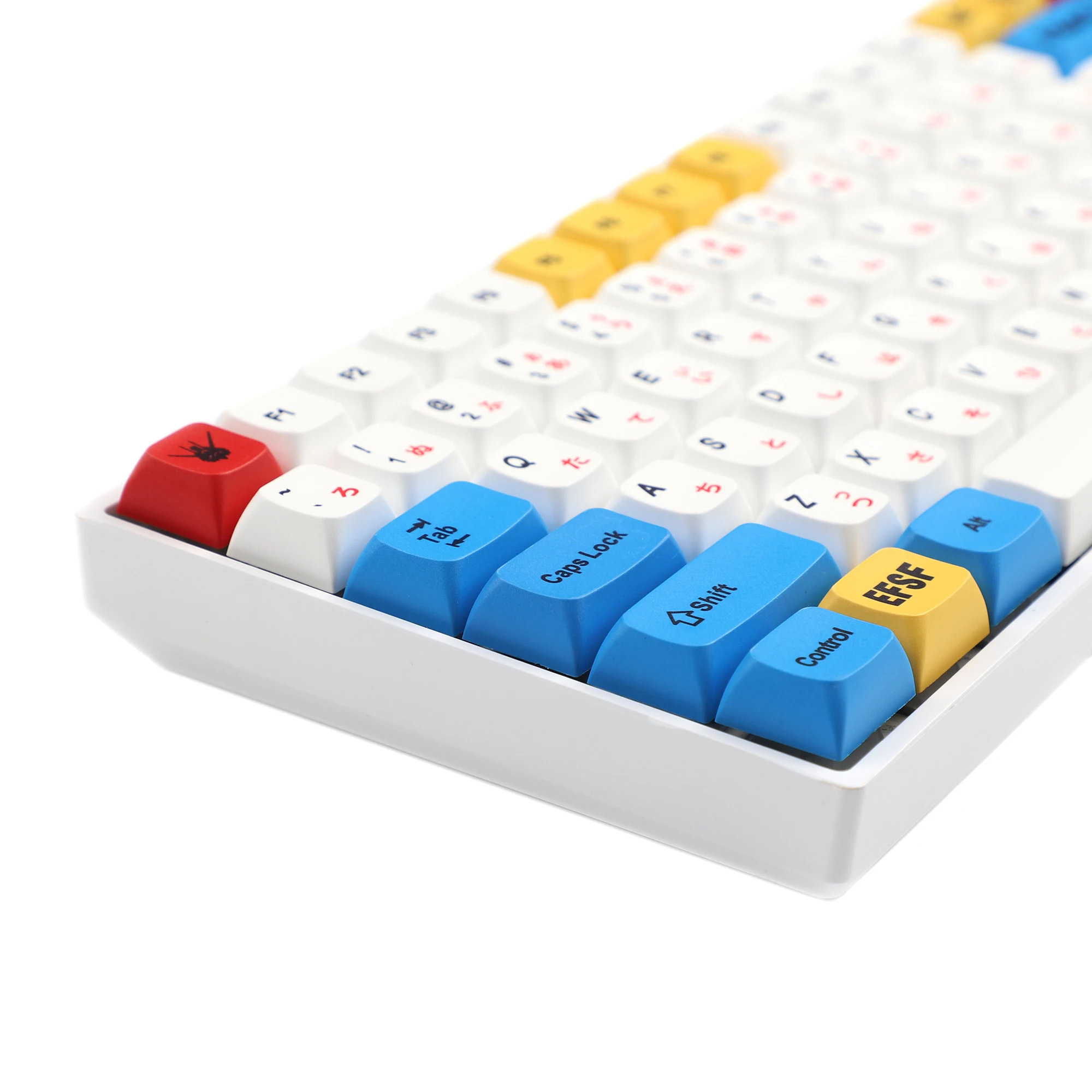 Key Gundam Dye Sub Zda Pbt Keycap Semelhante ao Xda Japonês para Teclado mx 104 87 61 Melody 96 Kbd75 Id80 Gk64 68 123 - Imagem 3