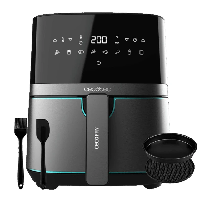 Oil Free 5.5L Cecotec cecofy Full InoxBlack 5500 Pro Air Fryer with accessories. 1700 W, freidora de aire cecotec 7 litros - Vimarsana News
