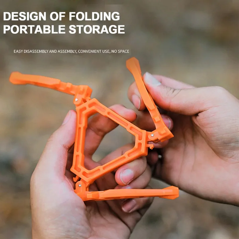 Gas Canister Stand Folding Fuel Can Stabilizer Camping Gas Cylinder Tripod Holder Support Picnic Outdoor Equipment