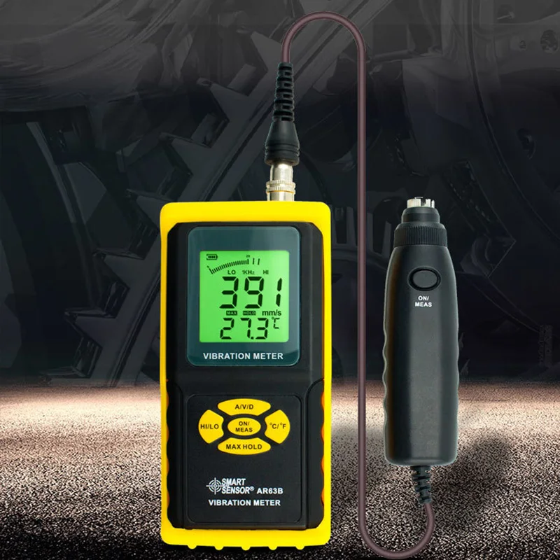 Smart Sensor AR63B Digital Precision Vibration Meter Tester Gauge Analyzer