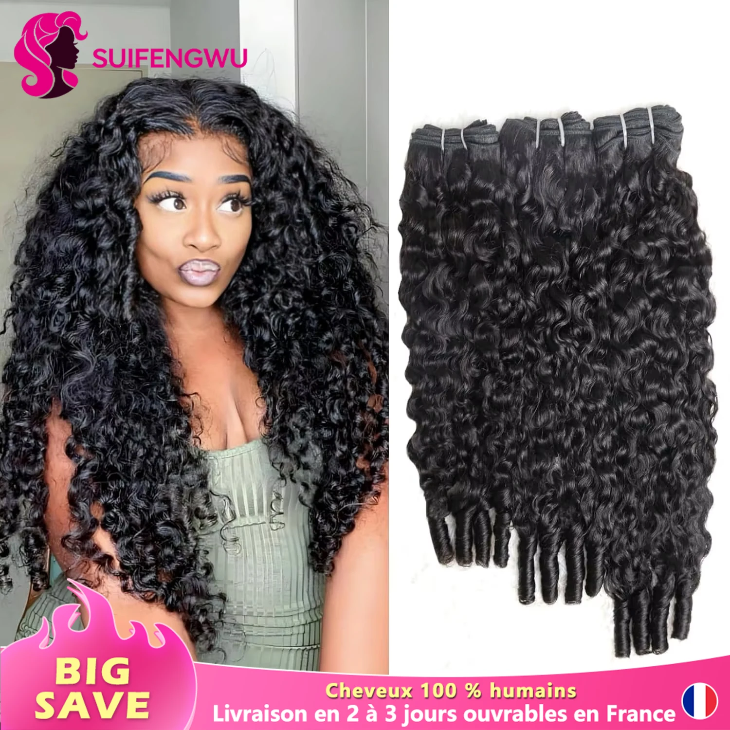 Double Drawn Human Hair - 100% Raw