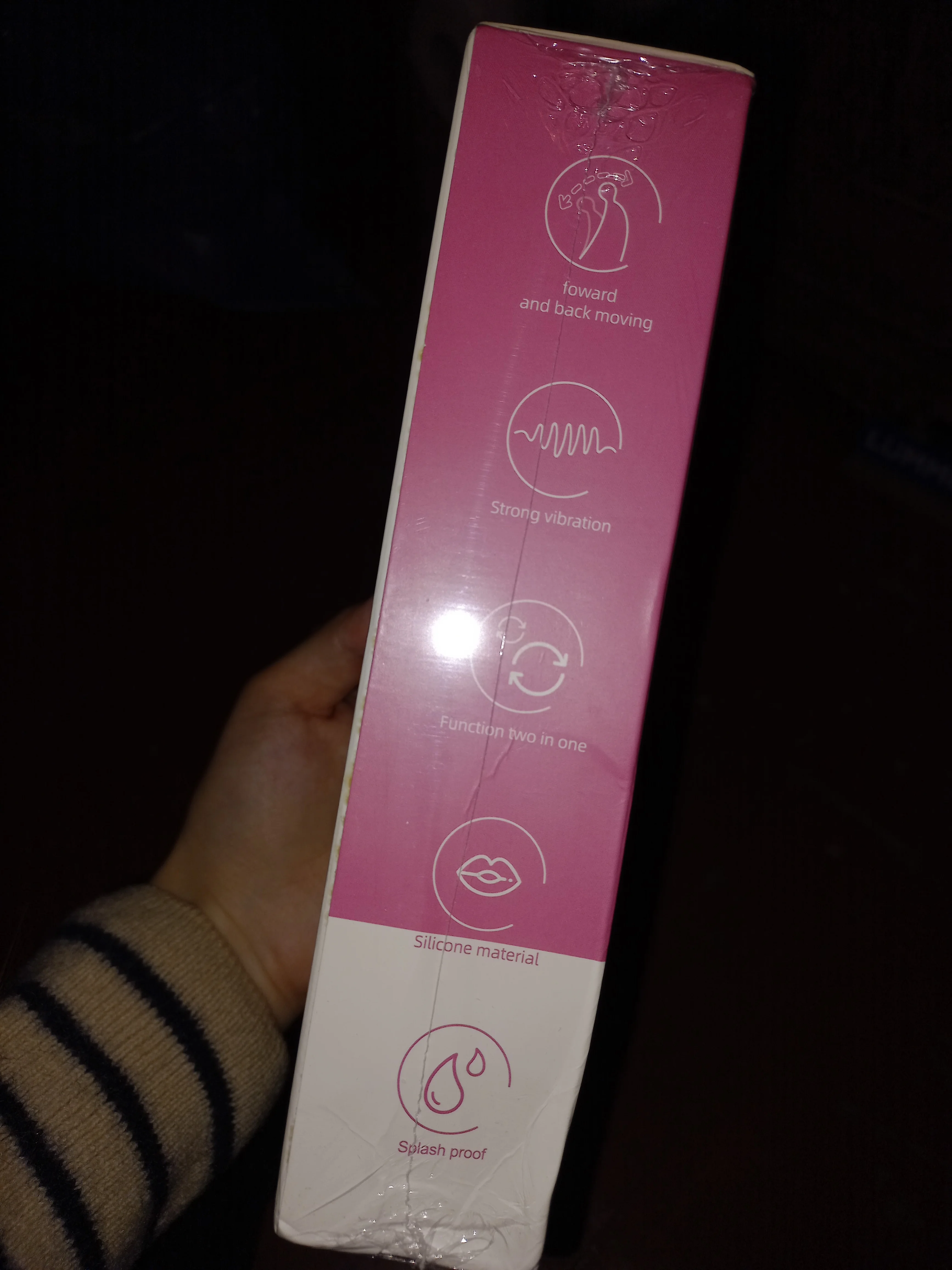 Фаллоимитатор 3-в-1, накладной пенис, язык, лижущая кнопка ...