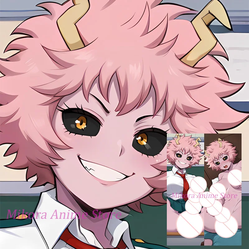Dakimakura-Futa-Mina-Ashido-funda-de-almohada-de-cuerpo-de-Anime