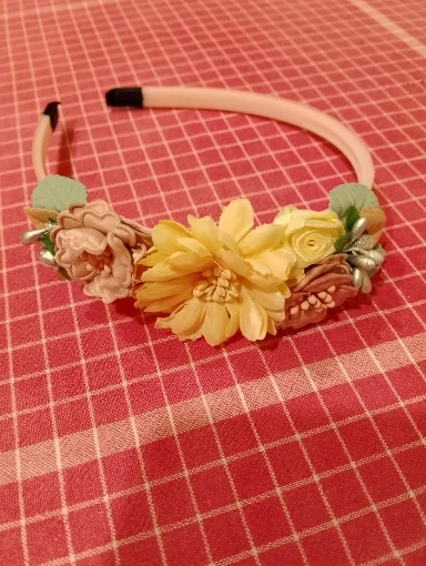 Artificial Floral Headband for Wedding and Party photo review