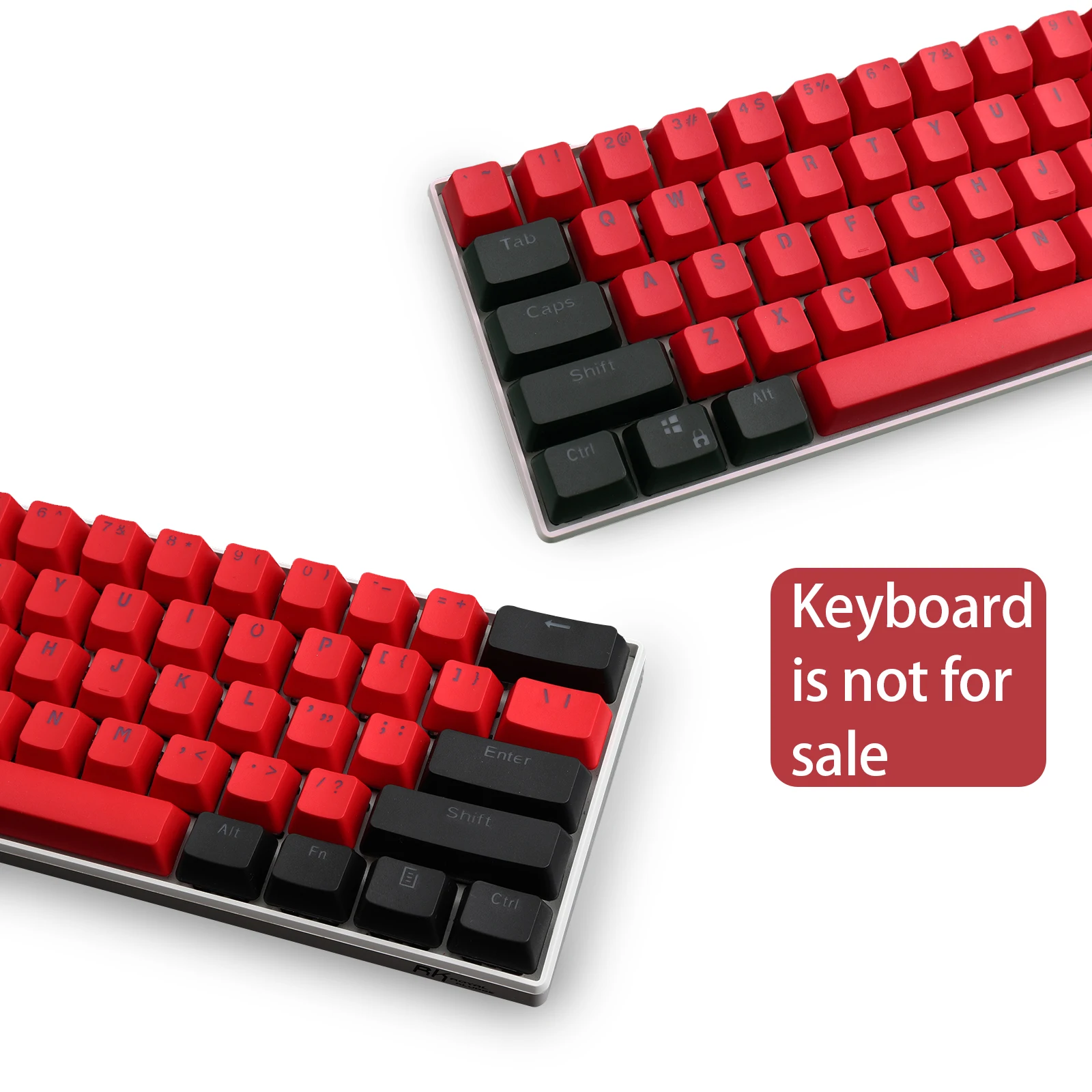 Premium Black and Red PBT Backlit Keycap Set - OEM Height
