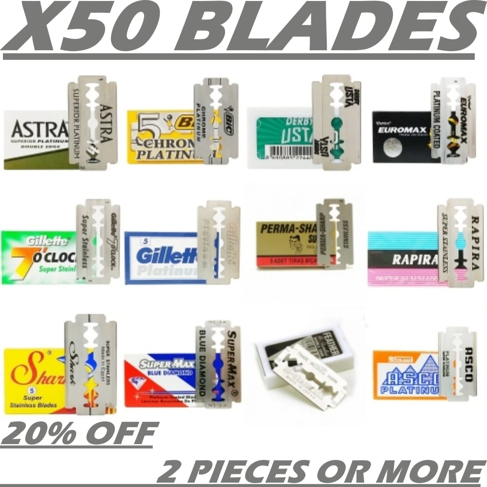 Double Edge Razor Blades Combine Mixed 20% Off 2 Pieces Or More ...