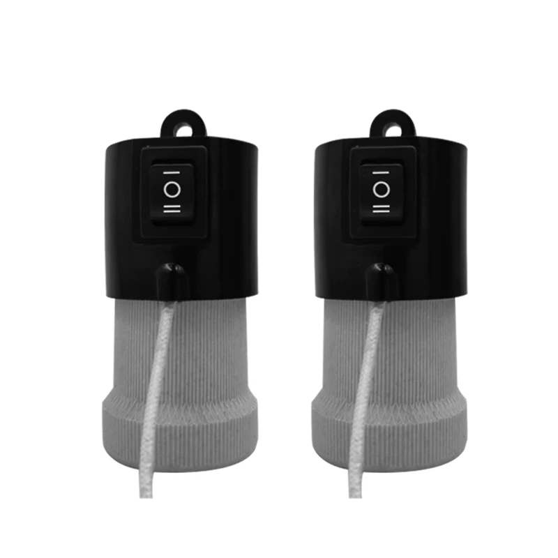

BONGBADA 2pc Ceramic E27 Lamp HolderThree Block Temperature Regulation is Safe And Durable