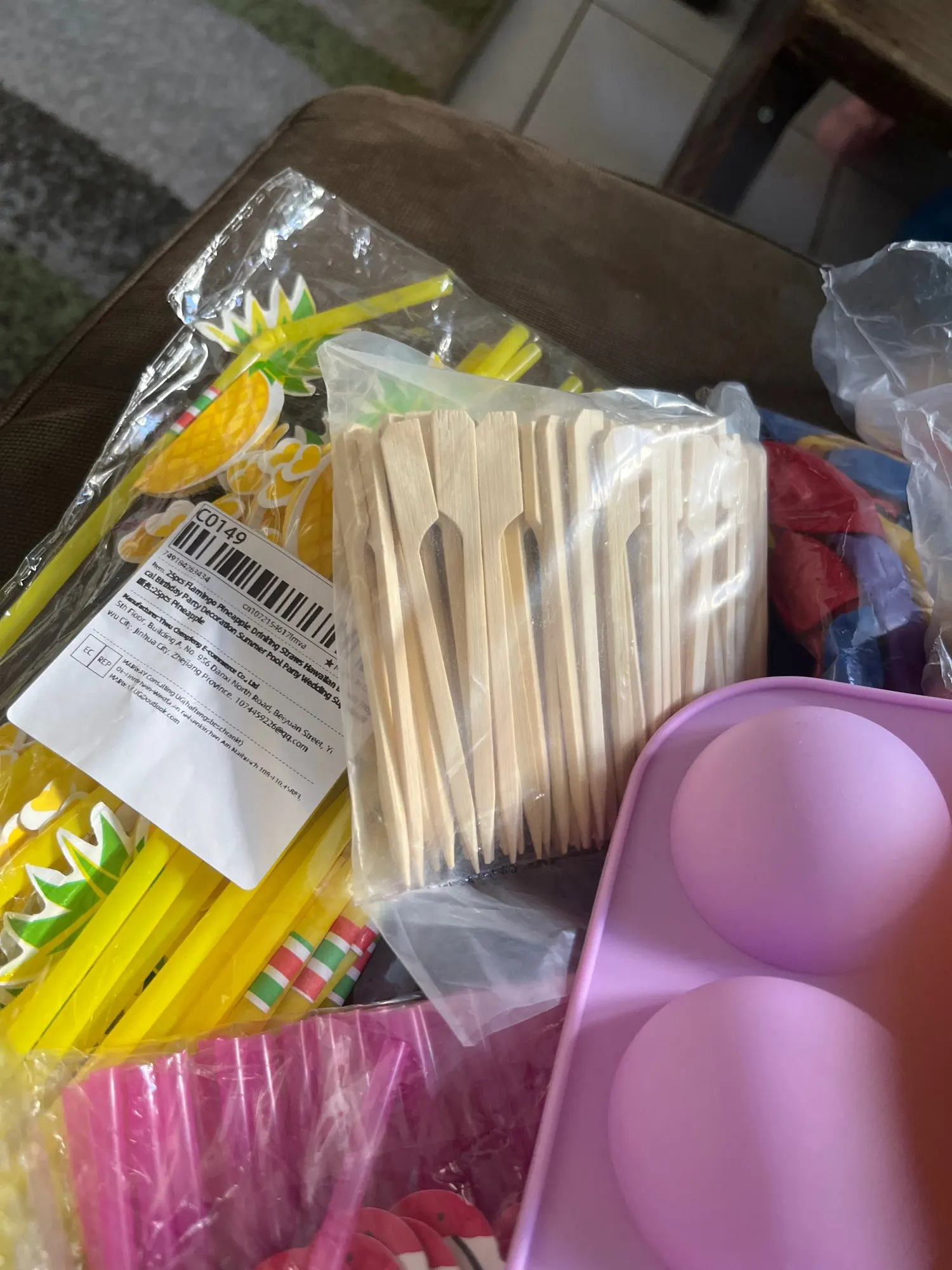 100Pcs Disposable Bamboo Sticks Barbecue Tools Natural BBQ Bamboo Skewers Camping Party For Kabob Fruit Cocktail Party BBQ Tools photo review