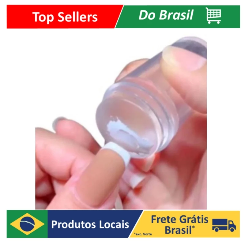 Carimbo De Unha Silicone Transparente Nail art Para Francesinha