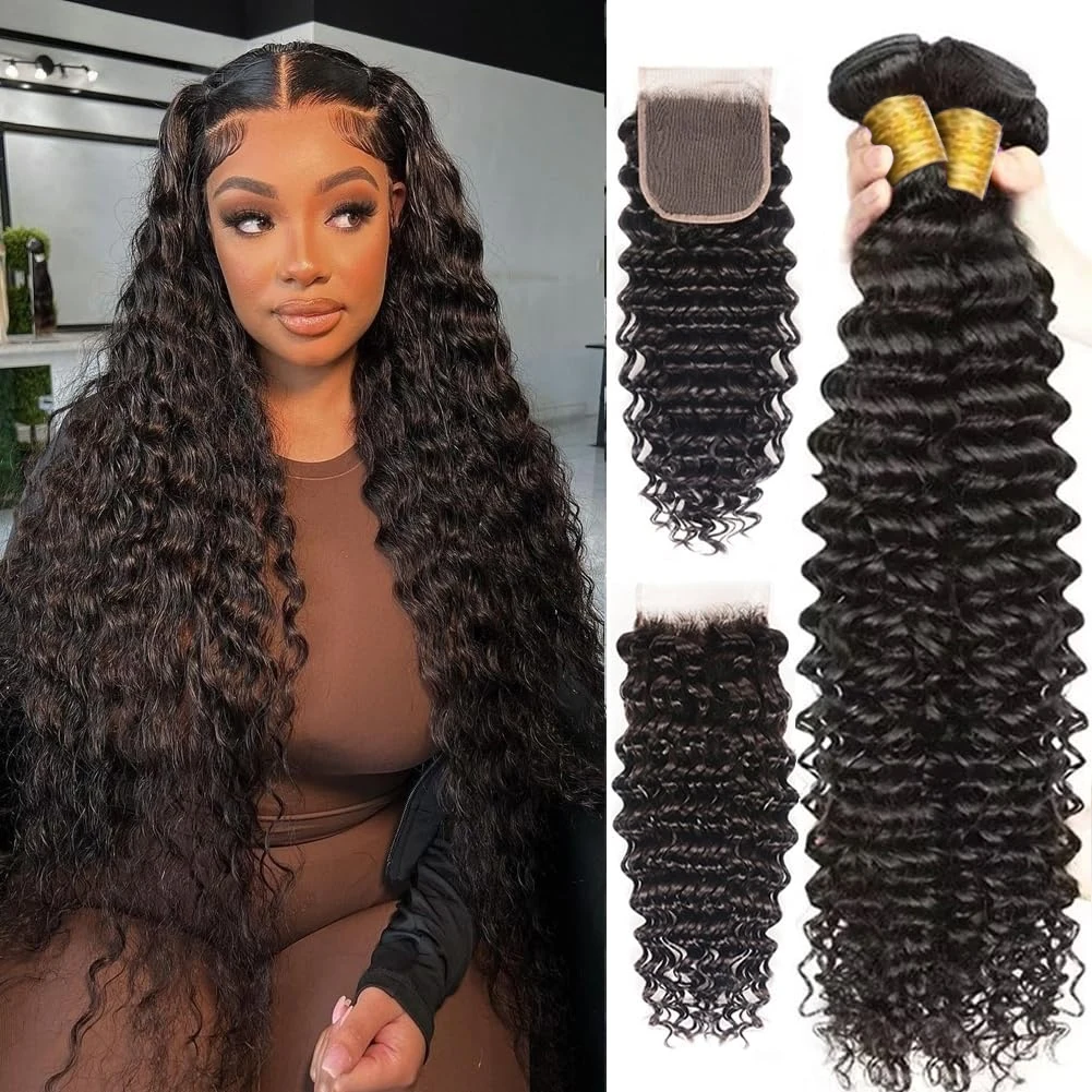 Crisp Human Hair Bundles With Closure Abstract in HD Crisp Human Hair Bundles With Closure Abstract in HD
