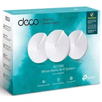 Roteador TP-Link AC1300 Deco M5 Wifi Systen Bivolt Branco (3-Pack) envio rapido - Imagem 3
