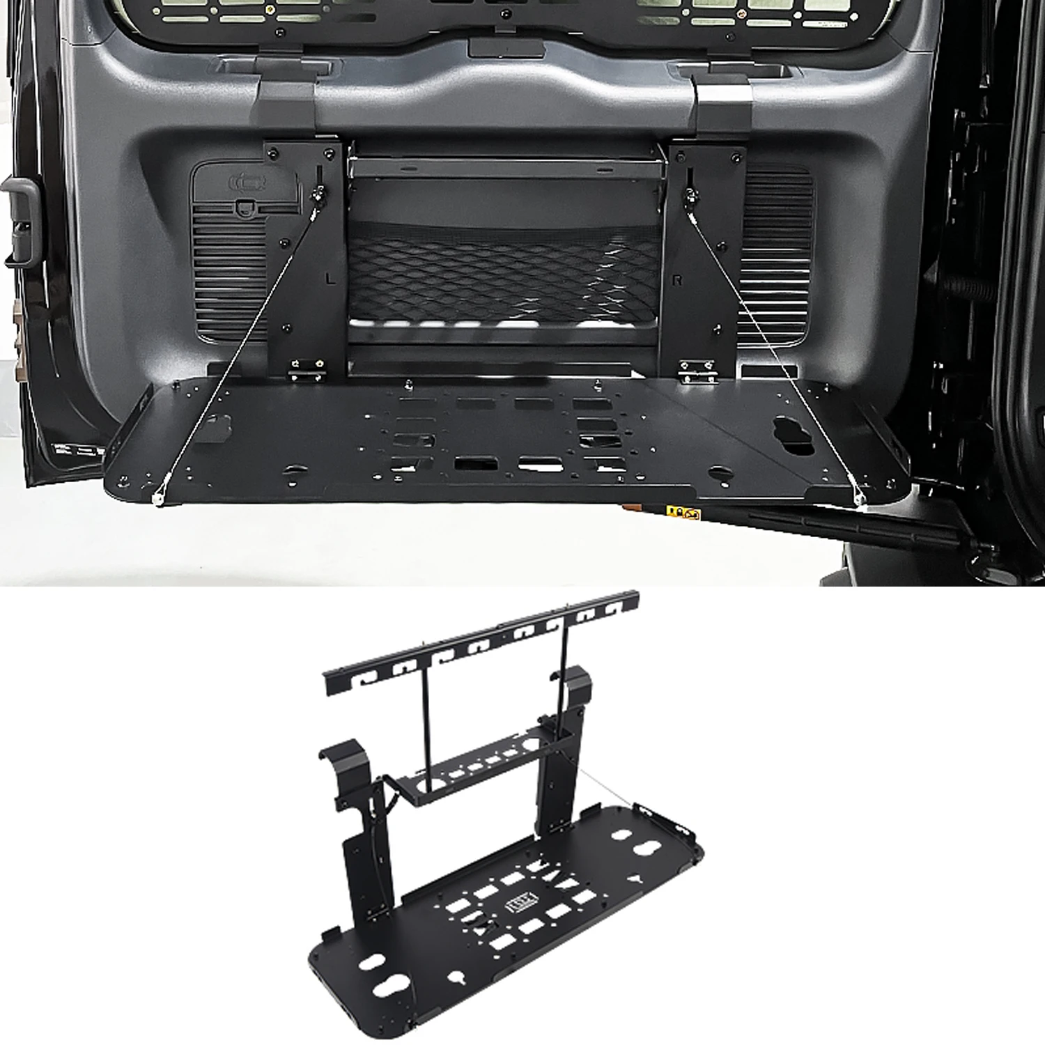 BYD 팡청바오 레오파드 5 2024 2025 테일게이트 수납 랙 접이식 테이블 패널 트렁크 확장 랙