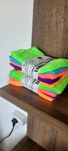 Pano Microfibra Automotiva Flanela Anti-risco 30x30 (5 Uni) - Neverdie Store photo review