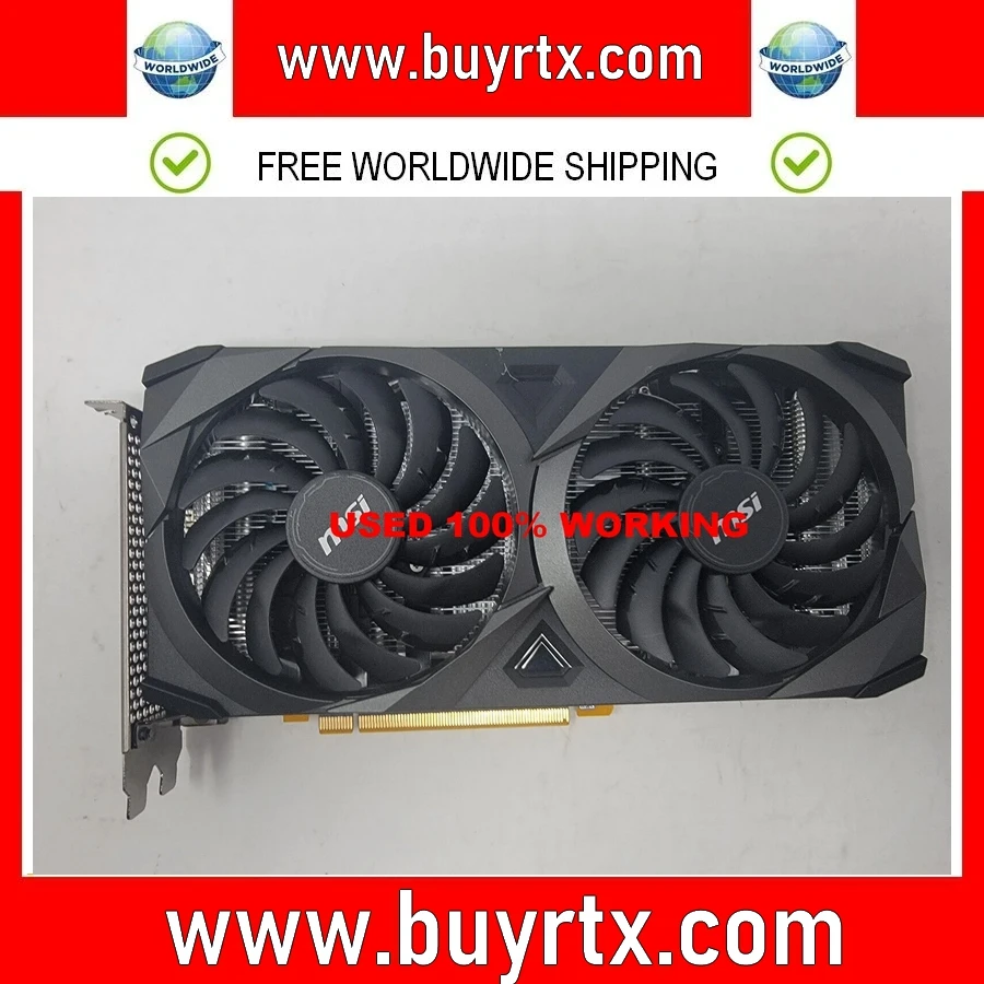 

USED GeForce RTX 3050 VENTUS 2X XS 8G OC Gaming Graphics Card 8GB GDDR6 128-bit HDMI DP PCI-E 4.0x8 6Pin Desktop