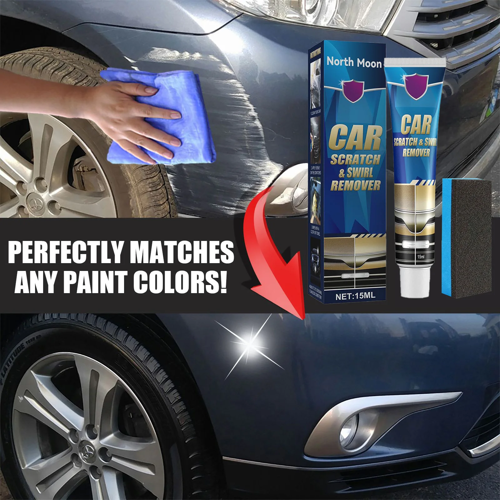 Car Scratch Repair Cream For Paint Refurbishment