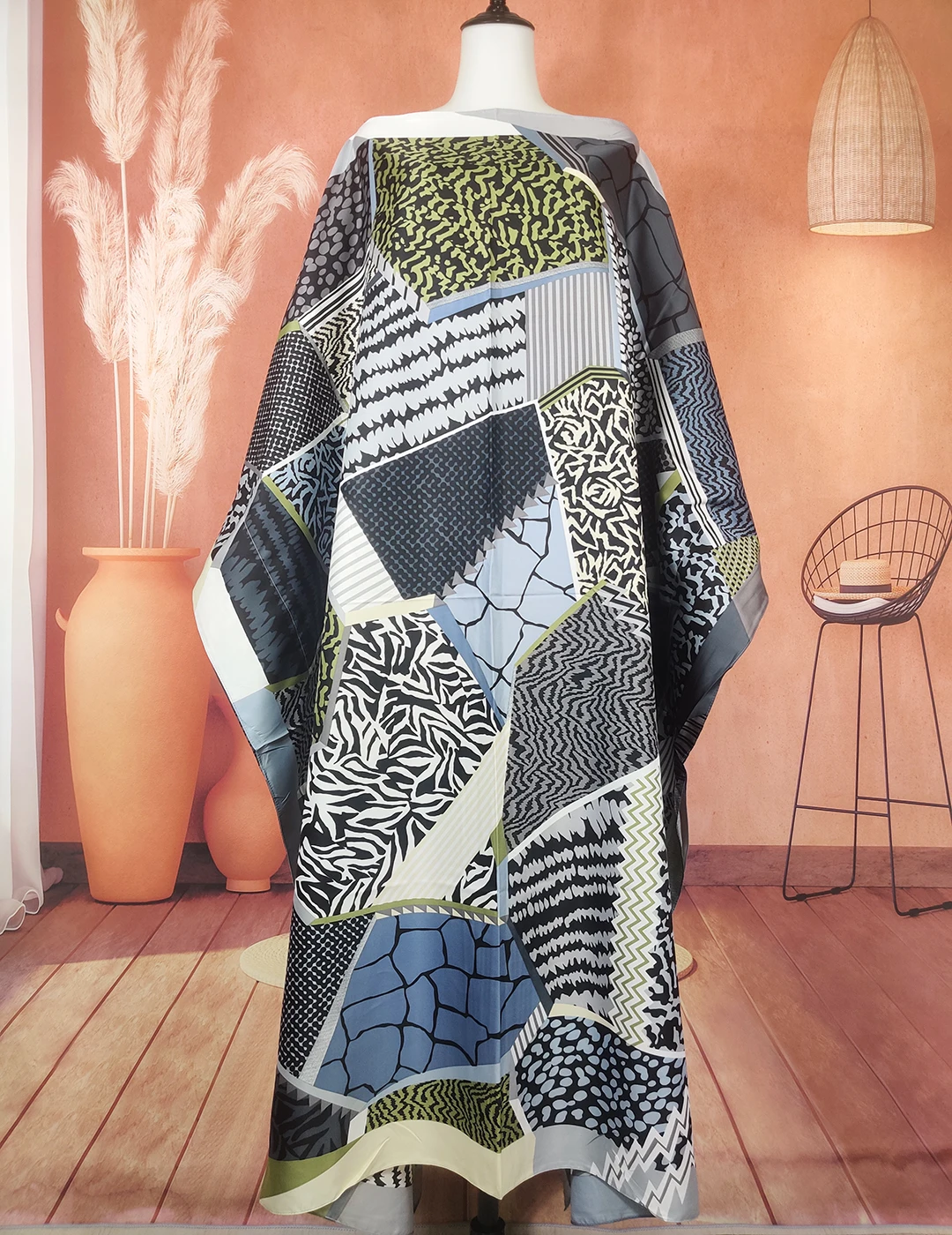 African Dresses For Women Elegant Printed Oversize Summer Silk Loose Kaftan Dress Dashiki Beach Caftans Abaya For Lady african dresses for women elegant printed oversize summer silk loose kaftan dress dashiki beach caftans abaya for lady