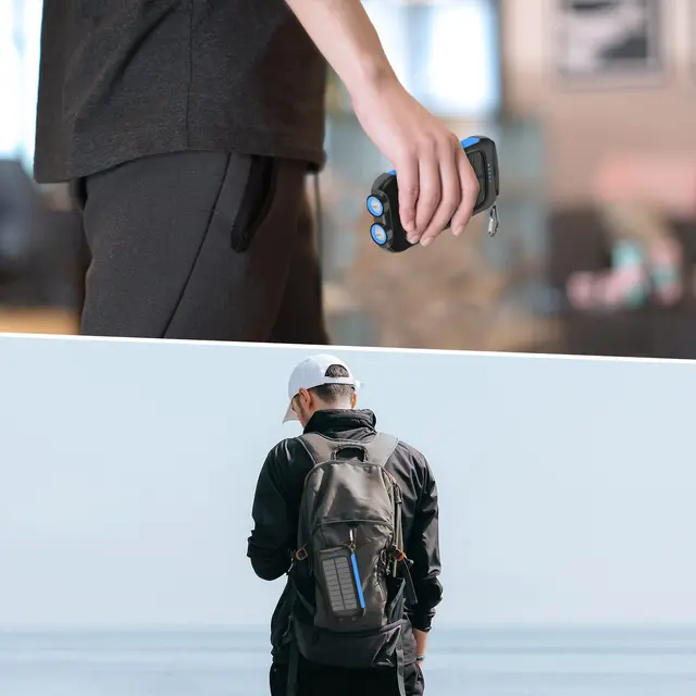 10000mAh Solar Power Bank Portable Waterproof Fast Charge 6
