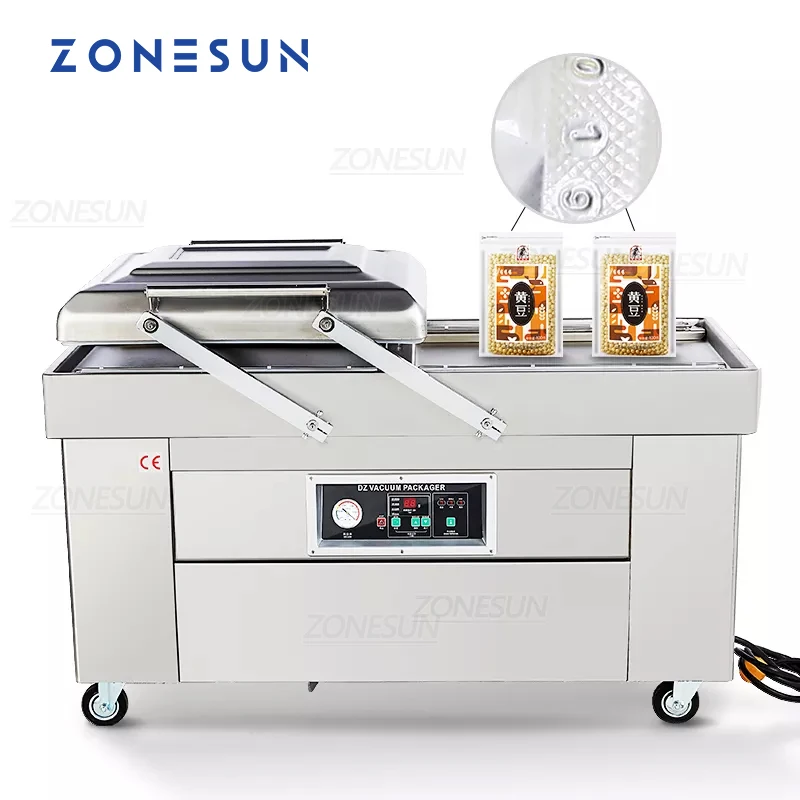 Zonesun Automatic Double Chamber Vacuum Food Sealer Bag Vacuum