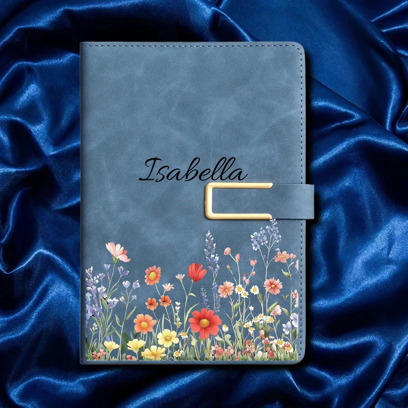 Elegant A5 Faux Leather Personalized Notebook