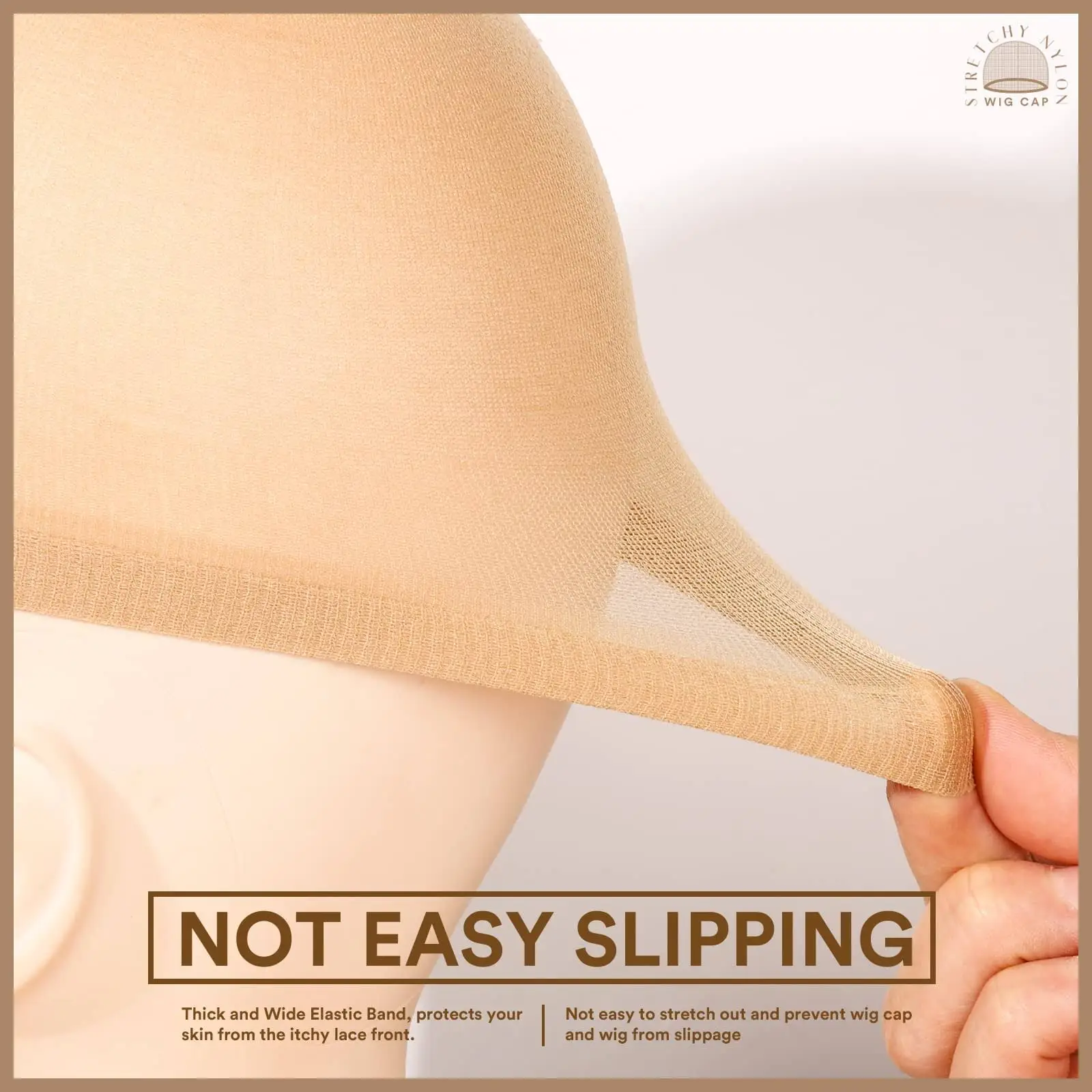 HD Wig Caps High Quality Hair Net Invisible Thin Stocking Cap for Women Nylon Stretch Wig Caps Stretchable Hairnets Free Size