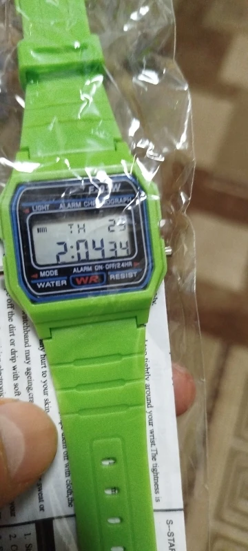 Retro Square Digital Watch for Women & Men - Rose Gold Silver photo review