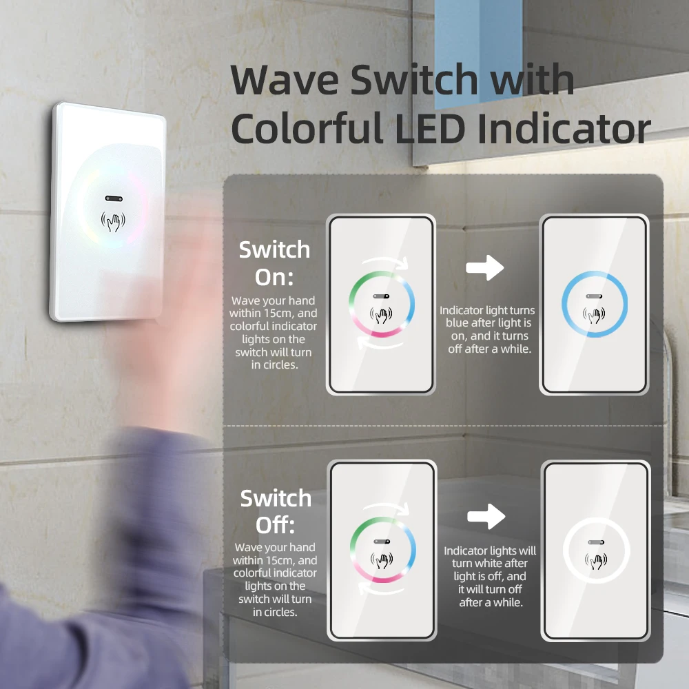 Zemismart-interruptor Zigbee Smart Wave Sensor Pir Hub Tuya Necessário Interruptor Eua Suporte Alexa Google Home Controle de Voz - Image 4