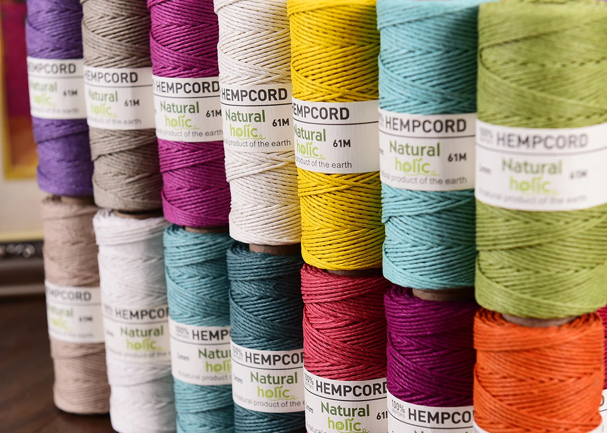 1mm Polished Hemp Cord Natural Twine Cord Rope String for Handmade Bracelets Keychains Craft Making Accessories. 3