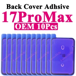 10 - Pack Waterproof Back Cover and LCD Adhesive Seal Stickers (Back Glue 17ProMax)