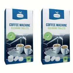 Universal Coffee Machine Cleaning Tablets - Eliminates Grease, Scale, and Residue - 20 Pieces
