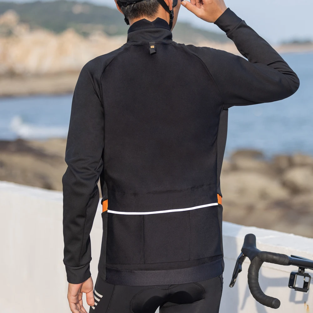 Cycling Jacket Cycling Clothes Santic Men Cycling Jackets Winter Outdoor Bicycle Coat Windproof Plus Velvet Thicken Protective Tops MTB Asian Size